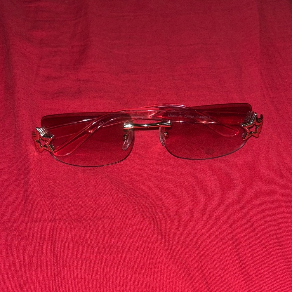 Red Star-Embellished Sunglasses